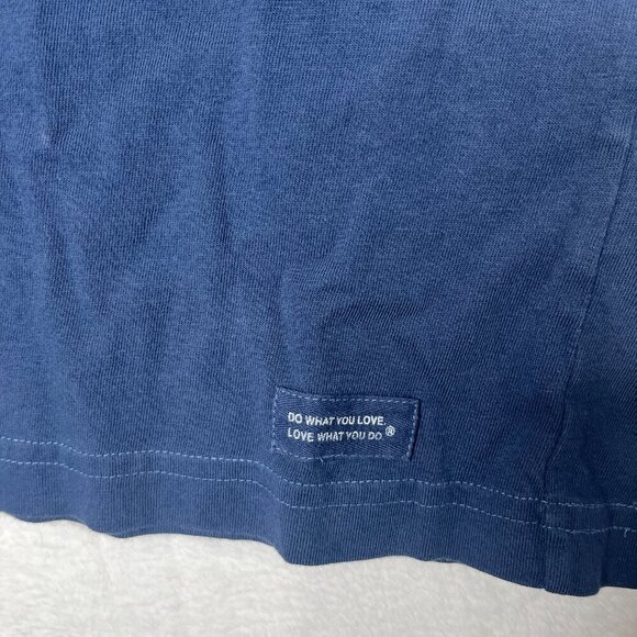 Life Is Good Crusher Tee Blue "I'm Staying Ho Ho Home" Introvert Christmas sz L - Picture 3 of 8